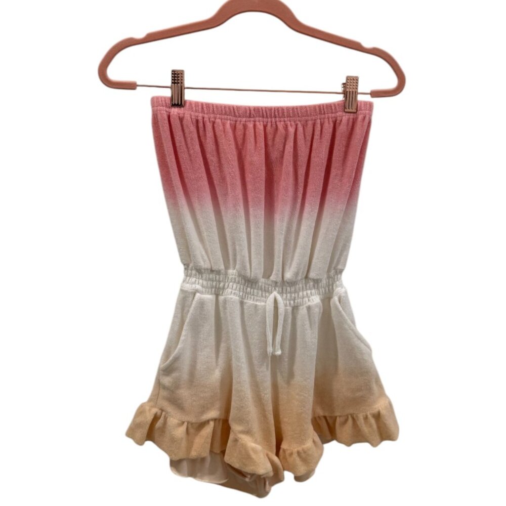 Vintage Havana Women's Cinched Waist Mini Tube Dress Swim Cover Up Multicolor L